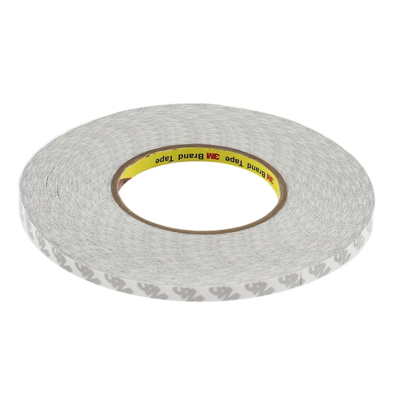 Adhesivo 3M 9080HL para tiras y perfiles LED, 8mm, rollo 50m