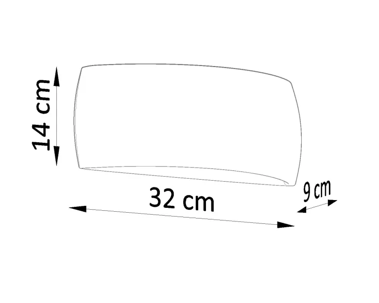 Aplique de cerámica PONTIUS gris, G9