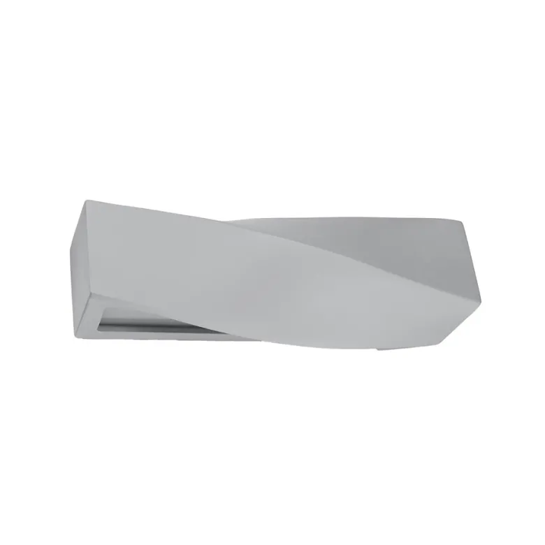 Aplique de cerámica SIGMA gris, E27