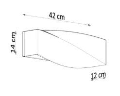 Aplique de hormigón SIGMA, E27