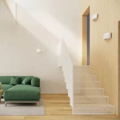 Aplique de pared barnizado PONTIUS blanco brillo