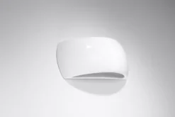 Aplique de pared barnizado PONTIUS blanco brillo