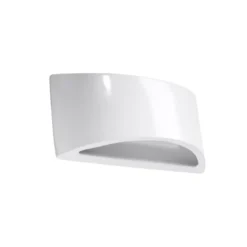 Aplique de pared barnizado VIXEN blanco brillo