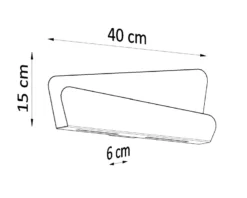 Aplique de pared BASCIA blanco, G9