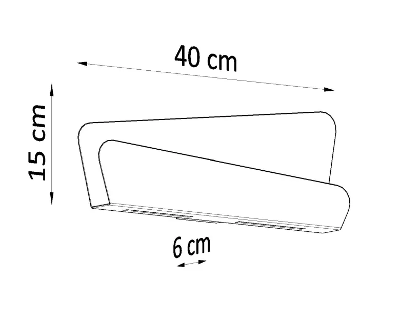 Aplique de pared BASCIA blanco, G9