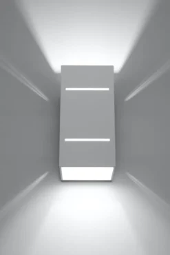 Aplique de pared BLOCCO blanco, G9
