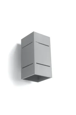 Aplique de pared BLOCCO gris, G9