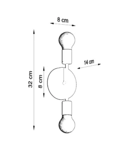 Aplique de pared CONCEPT, E27