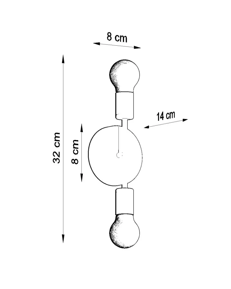Aplique de pared CONCEPT, E27
