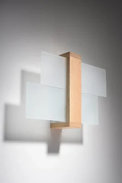 Aplique de pared de Madera FENIKS 1, E27