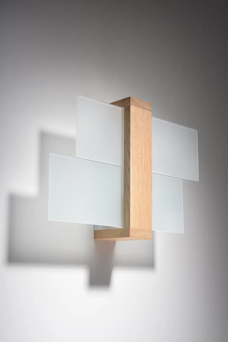 Aplique de pared de Madera FENIKS 1, E27