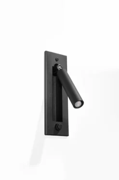 Aplique de pared ENIF negro, G9