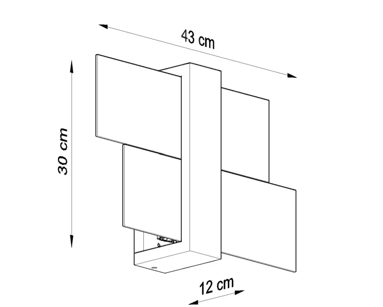 Aplique de pared FENIKS 1 blanco, E27