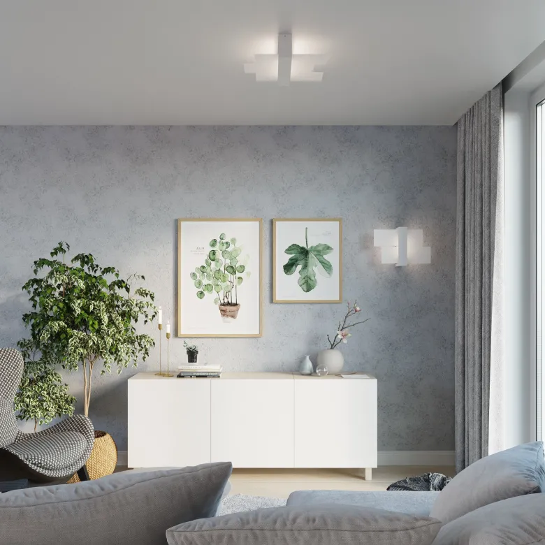 Aplique de pared FENIKS 1 blanco, E27