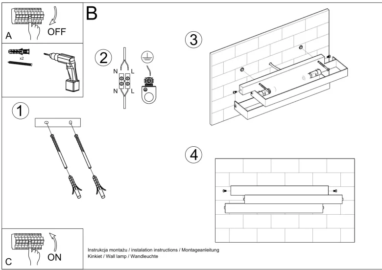 Aplique de pared FROST, G9