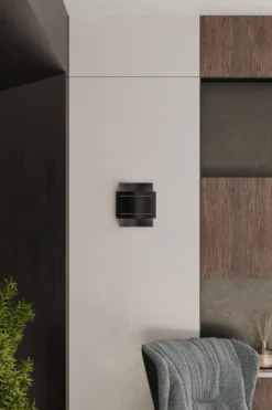 Aplique de pared HESTIA negro, G9