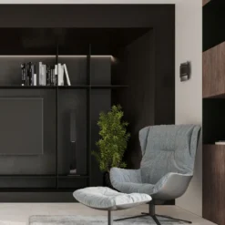Aplique de pared HESTIA negro, G9