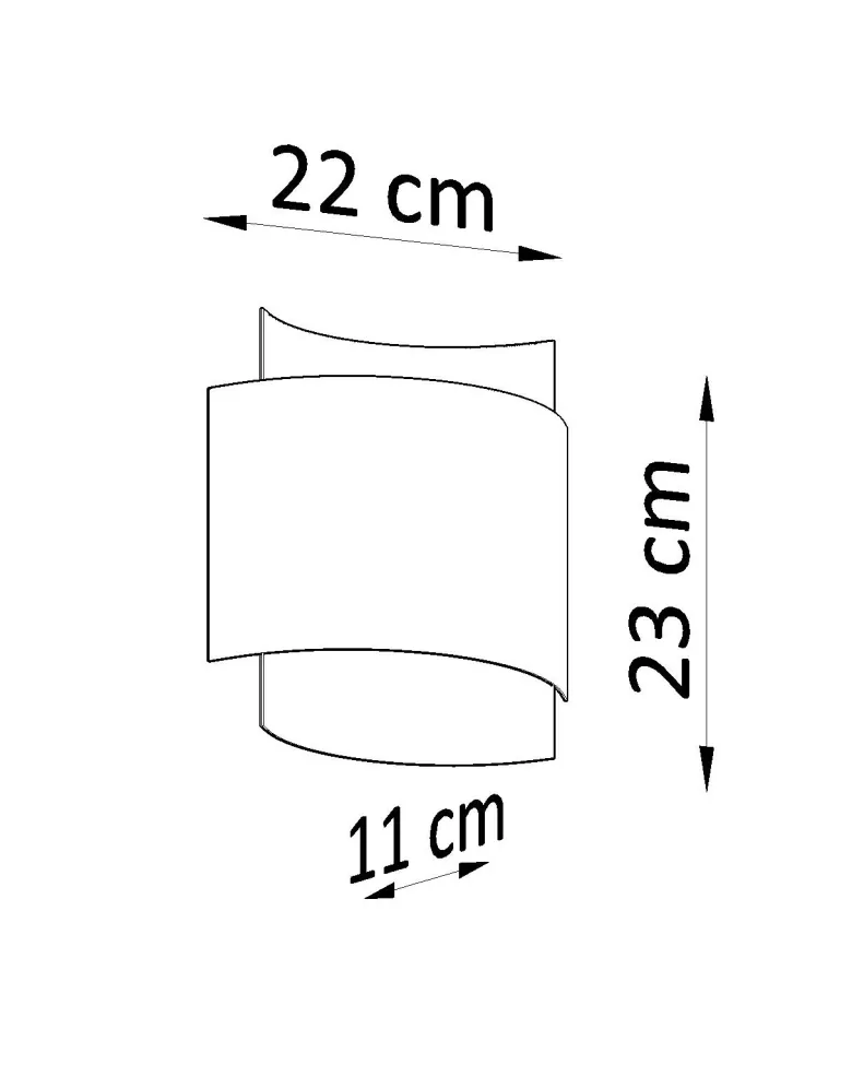 Aplique de pared IMPACT blanco, G9