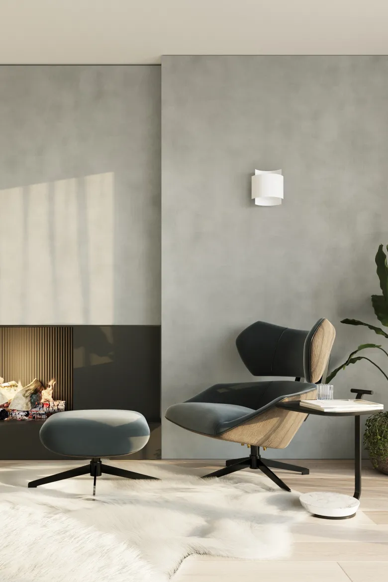 Aplique de pared IMPACT blanco, G9