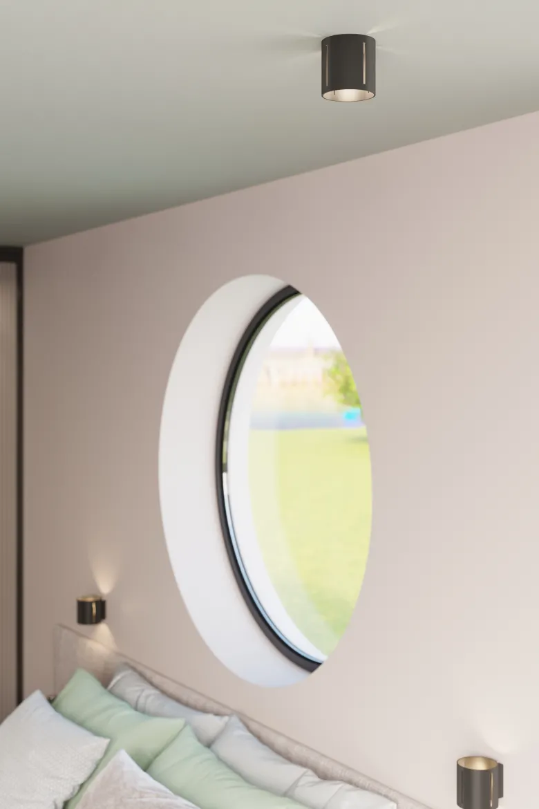 Aplique de pared INEZ negro, G9
