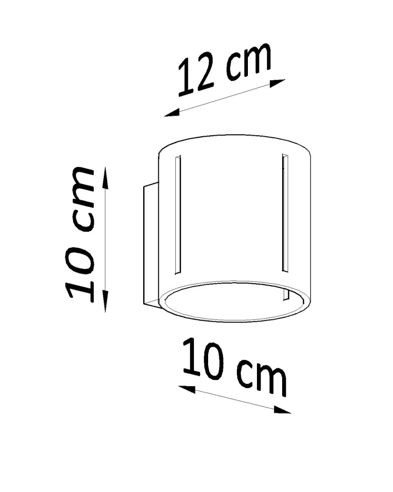 Aplique de pared INEZ negro, G9