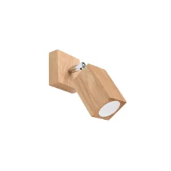 Aplique de pared KEKE, roble, GU10