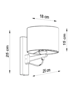 Aplique de pared LEGNO, E27