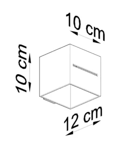 Aplique de pared LOBO blanco, G9