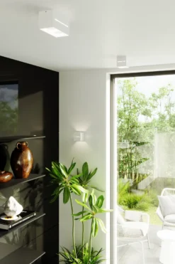 Aplique de pared LOBO blanco, G9