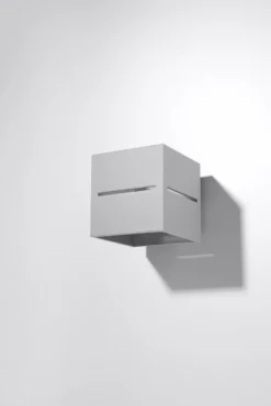Aplique de pared LOBO gris, G9