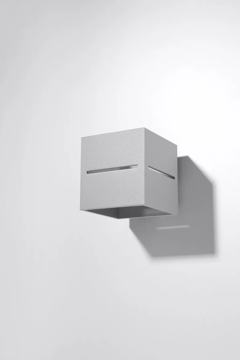 Aplique de pared LOBO gris, G9