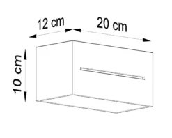 Aplique de pared LOBO MAXI blanco, G9