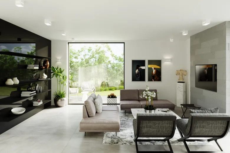 Aplique de pared LOBO MAXI blanco, G9