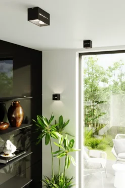Aplique de pared LOBO MAXI negro, G9