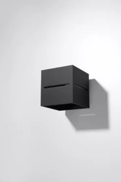 Aplique de pared LOBO negro, G9