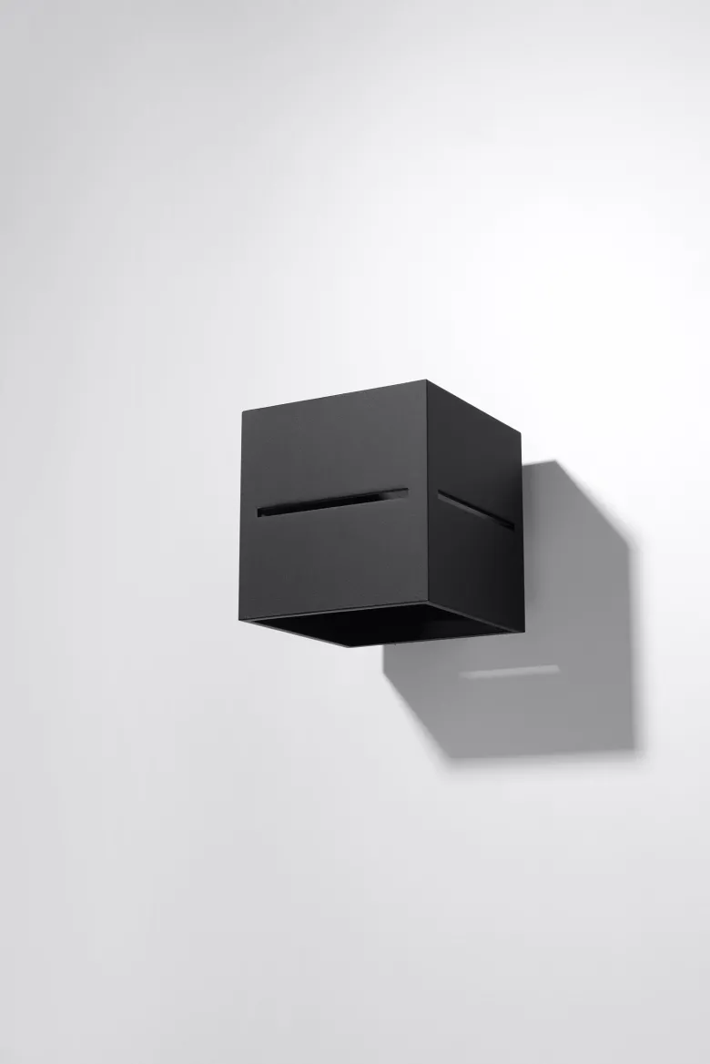 Aplique de pared LOBO negro, G9