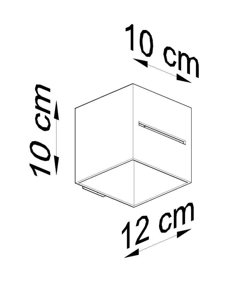Aplique de pared LOBO negro, G9