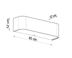 Aplique de pared LOKKO blanco, E27