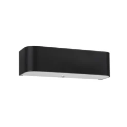 Aplique de pared LOKKO negro, E27