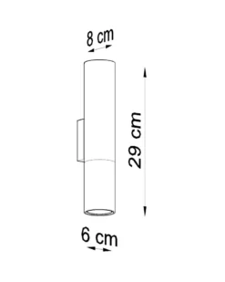 Aplique de pared LOOPEZ negro, GU10/cobre