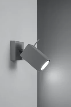 Aplique de pared MERIDA 1 gris, GU10
