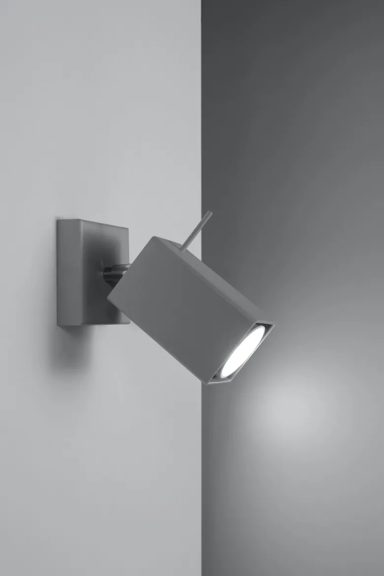 Aplique de pared MERIDA 1 gris, GU10