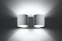 Aplique de pared ORBIS 2 blanco, G9