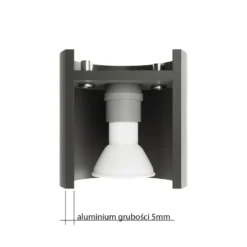 Aplique de pared ORBIS 1 gris, G9