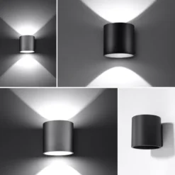 Aplique de pared ORBIS 1 gris, G9