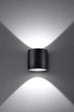 Aplique de pared ORBIS 1 negro, G9