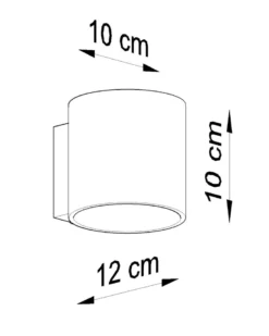 Aplique de pared ORBIS 1 negro, G9