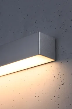 Aplique de pared PINNE LED 95 gris, 31W
