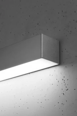 Aplique de pared PINNE LED 95 gris, 31W