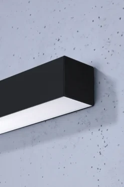 Aplique de pared PINNE LED 65 negro, 22W